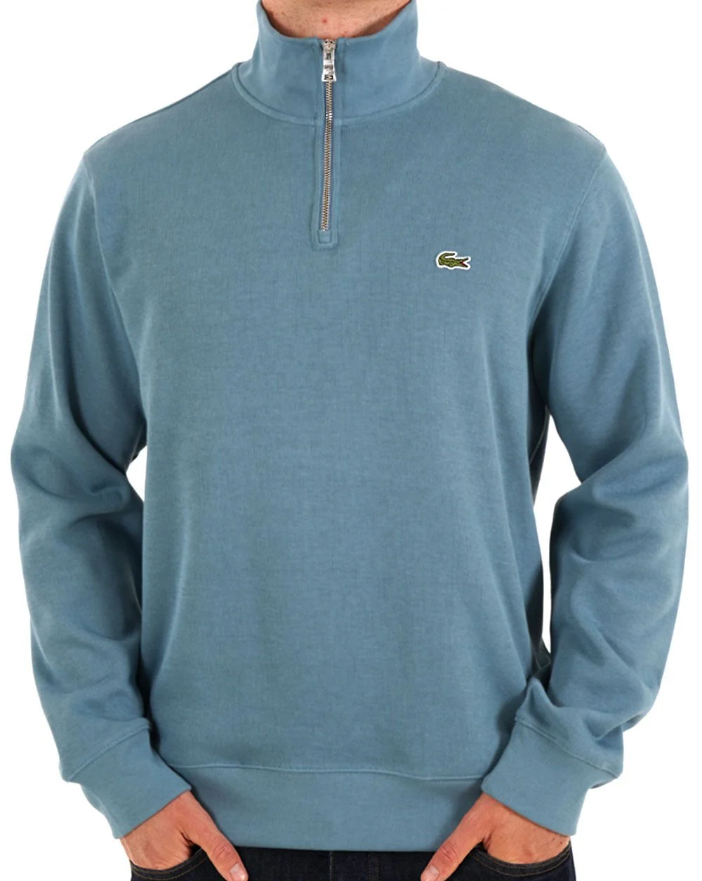 Lacoste Half Zip Sweatshirt Limestone Blue - Image 3