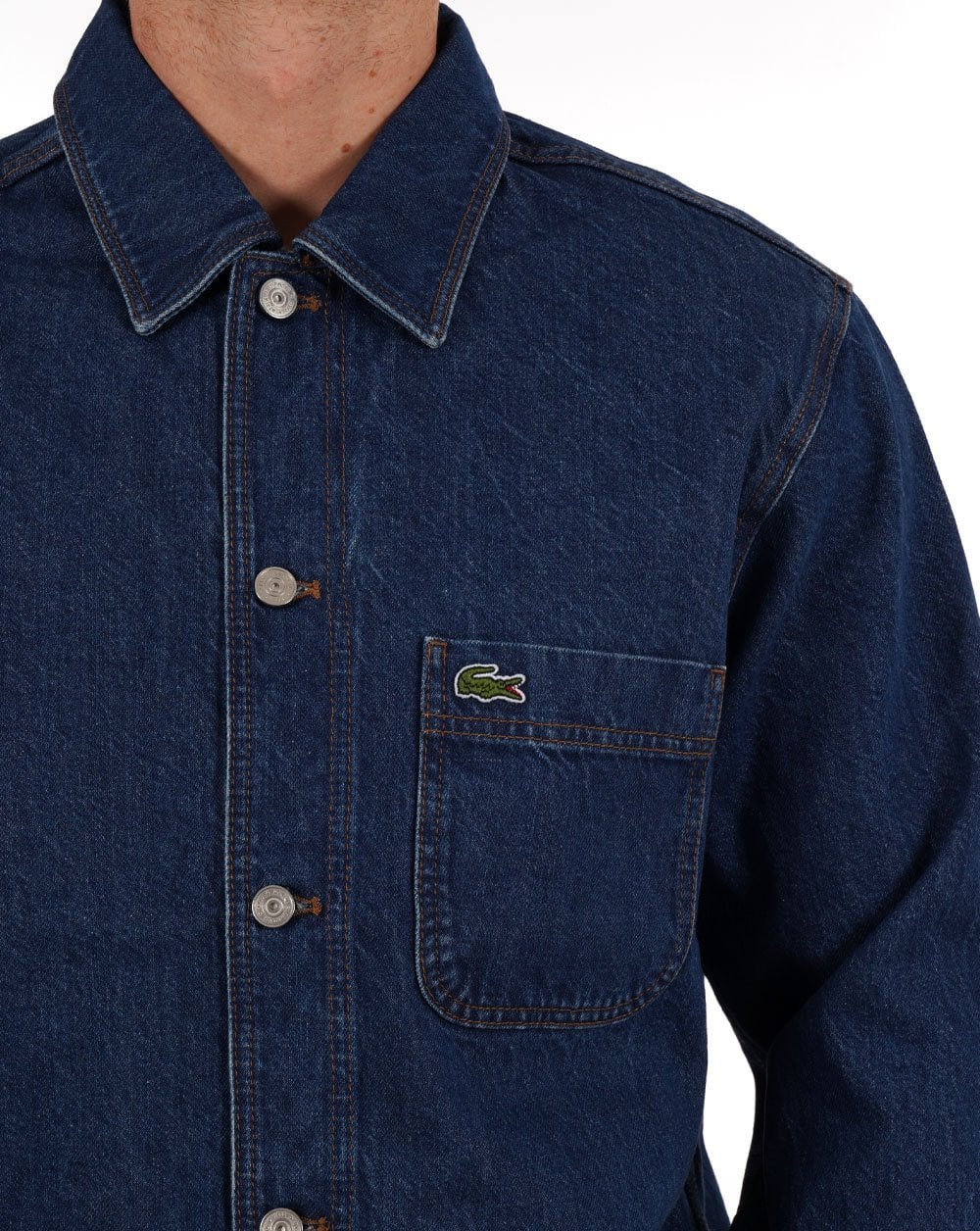 Lacoste Heavy Denim Chore Jacket - Image 2