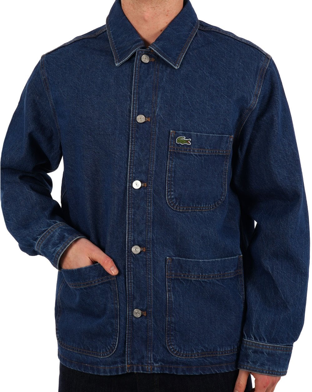 Lacoste Heavy Denim Chore Jacket - Image 3