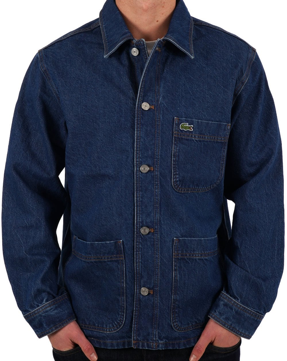Lacoste Heavy Denim Chore Jacket - Image 4
