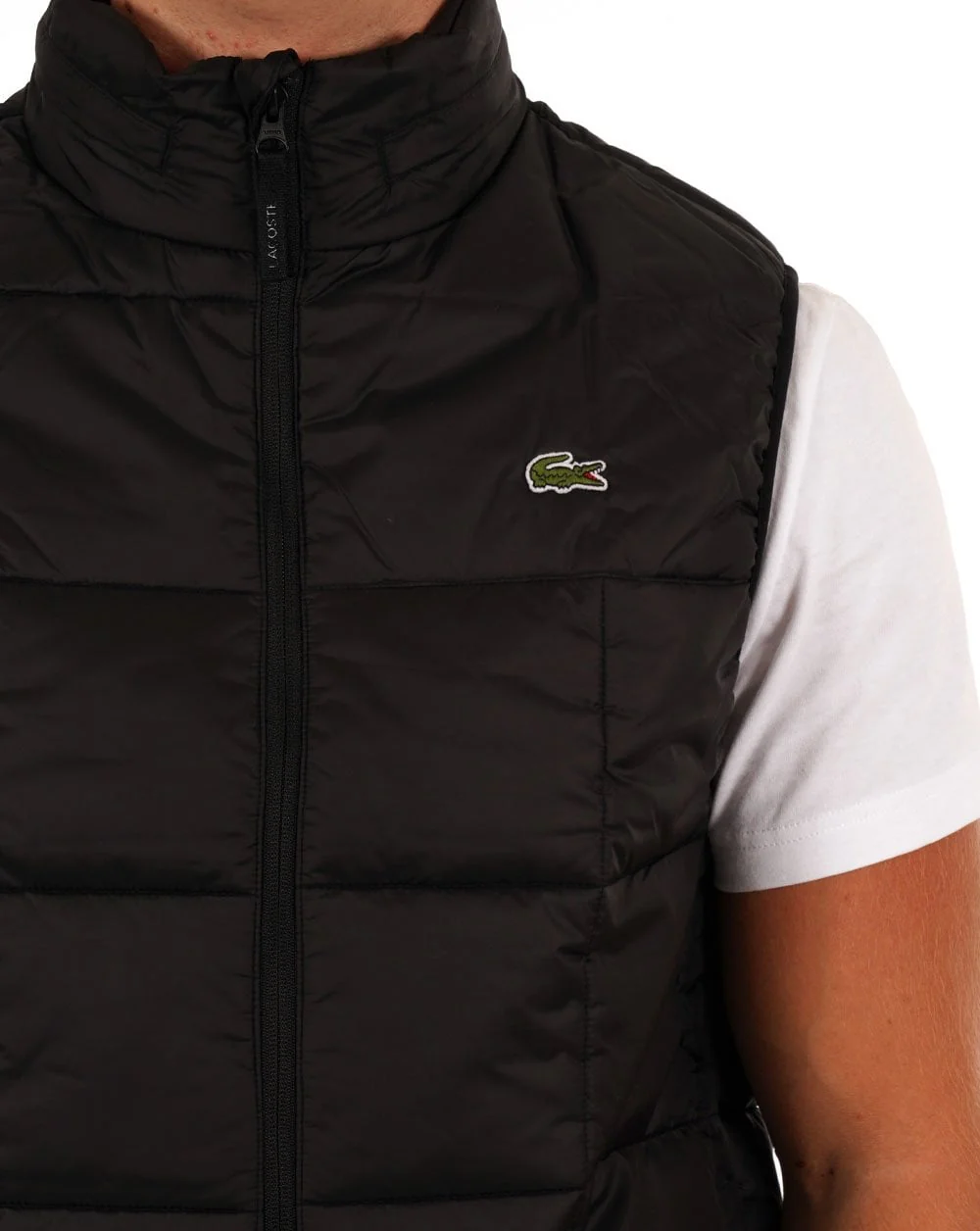 Lacoste Hooded Gilet Black - Image 2
