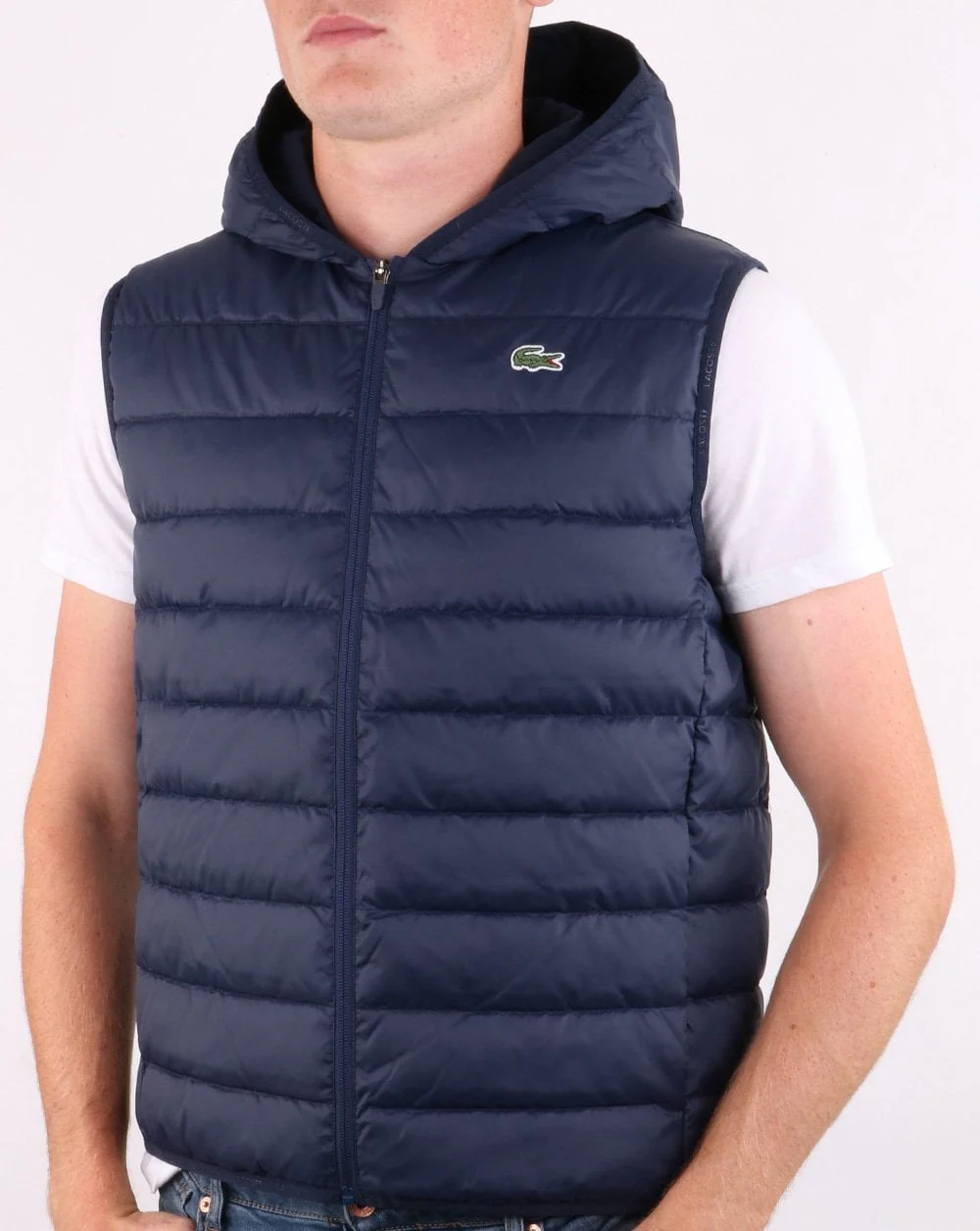 Lacoste Hooded Gilet Navy