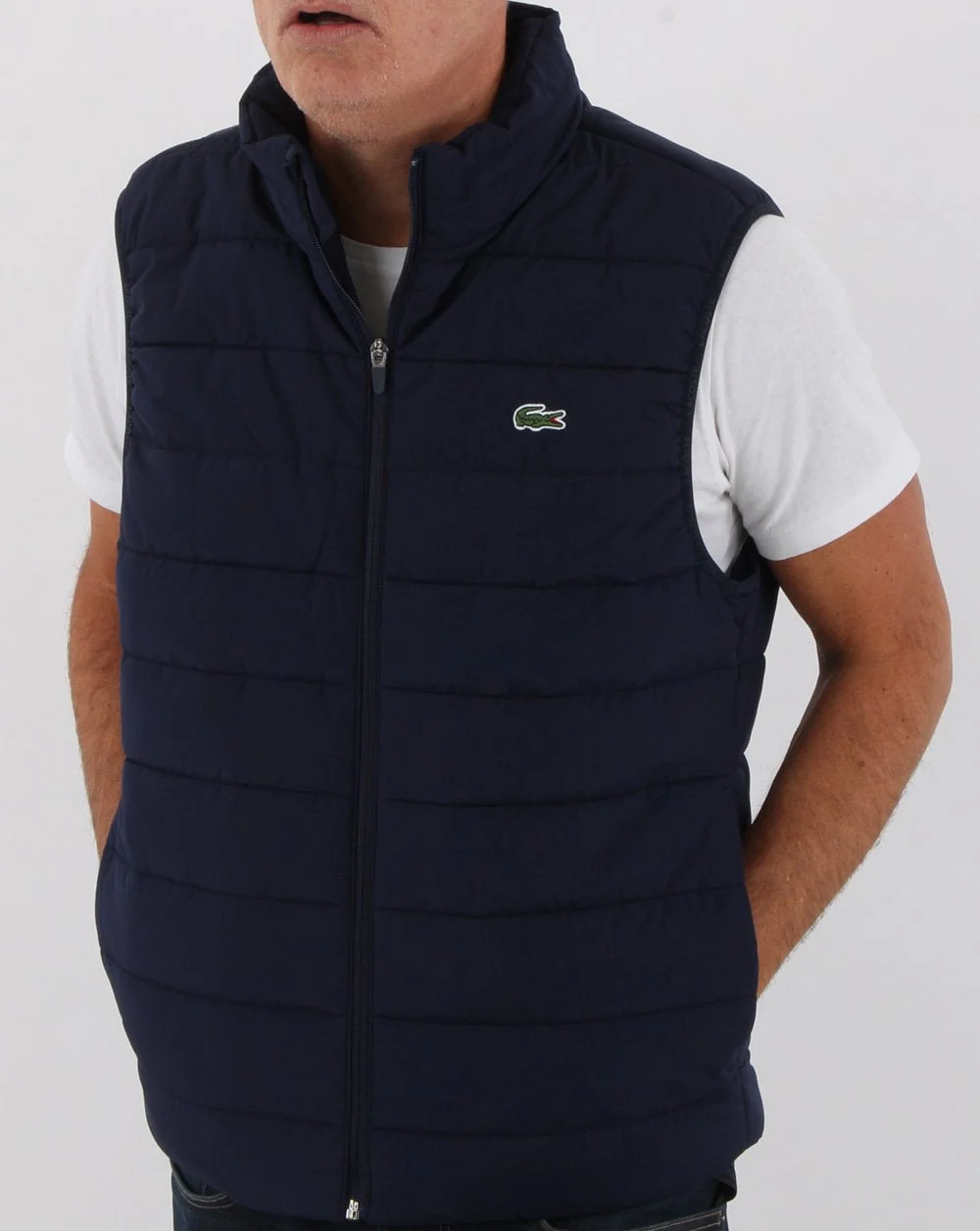 Lacoste Hooded Gilet Navy - Image 2