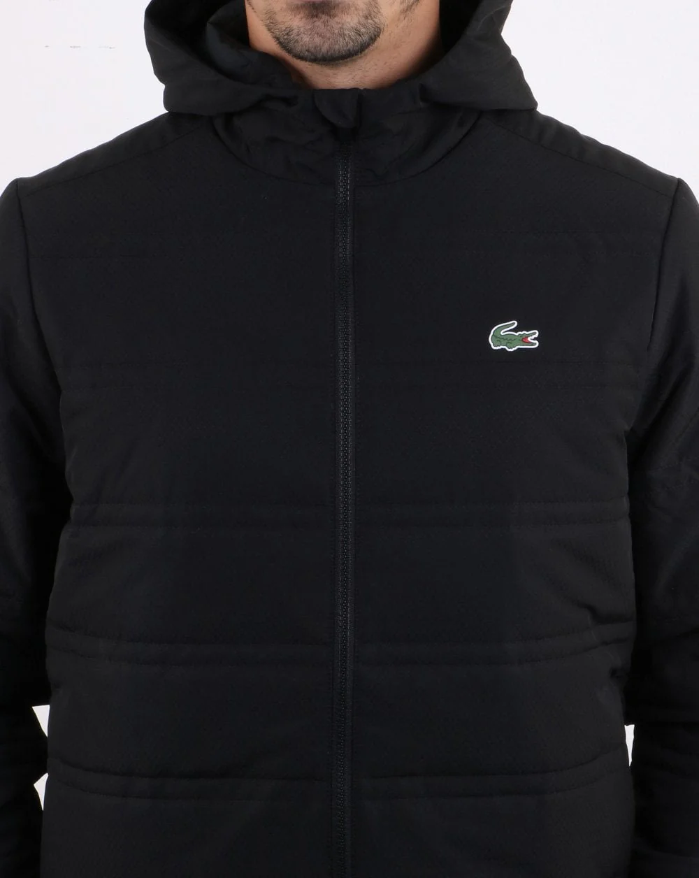 Lacoste Hooded Jacket Black - Image 4