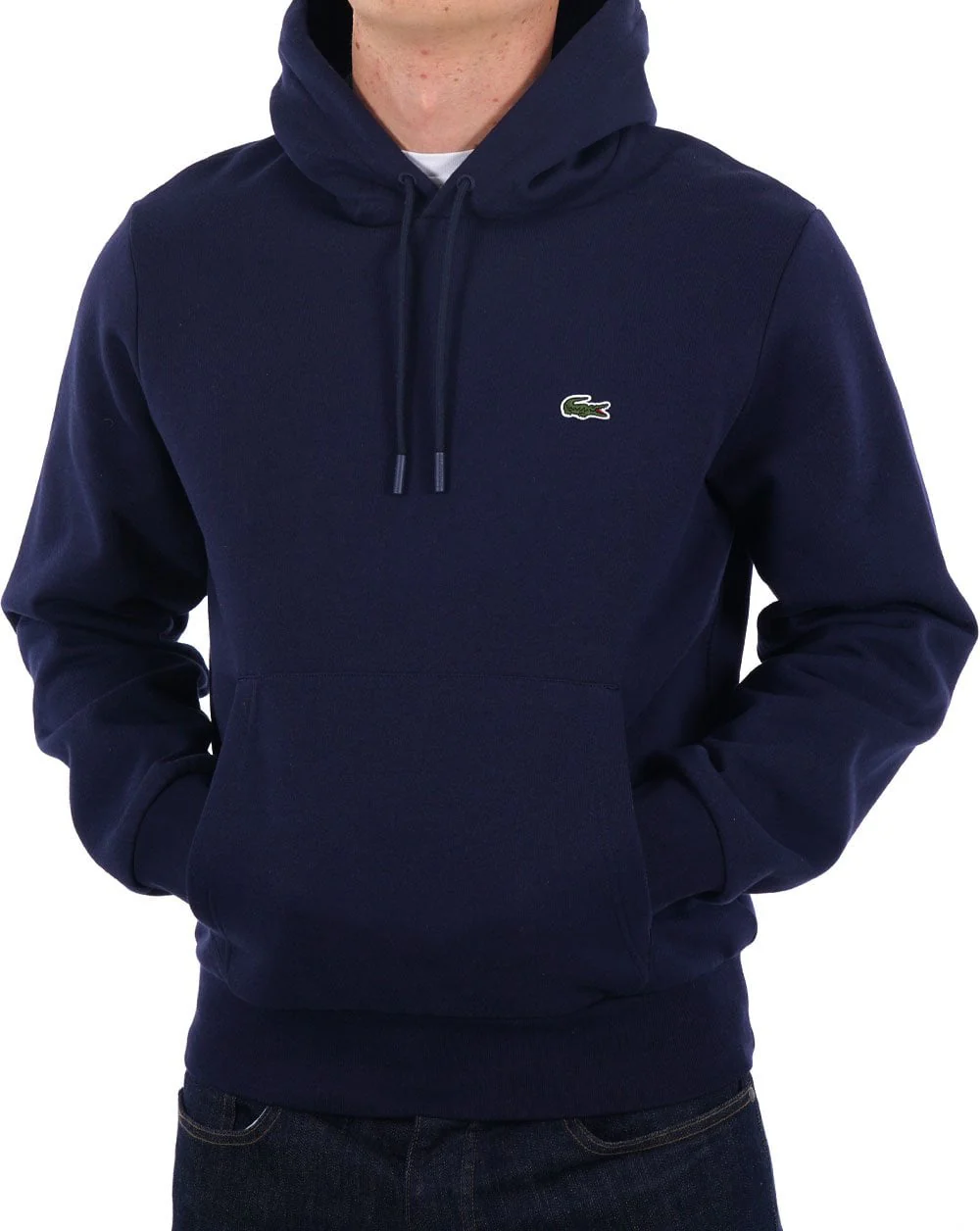 Lacoste Hooded Sweatshirt Navy Blue - Image 3