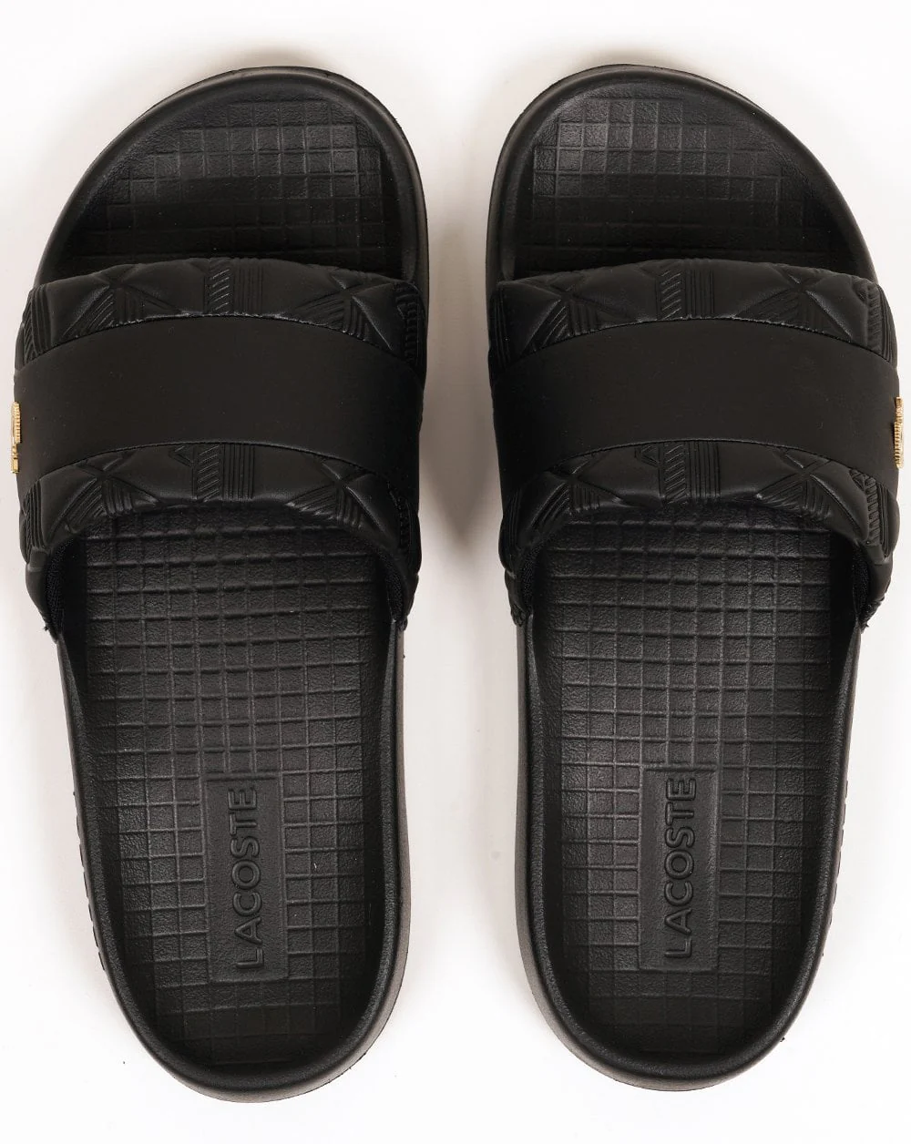 Lacoste Hybrid Serve Slides Black/Gold - Image 3