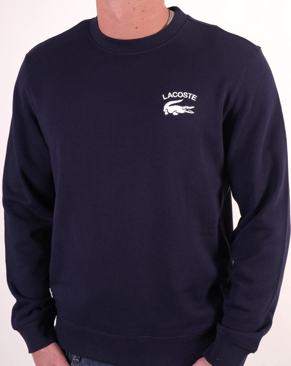 Lacoste Inscription Crew Sweat Navy