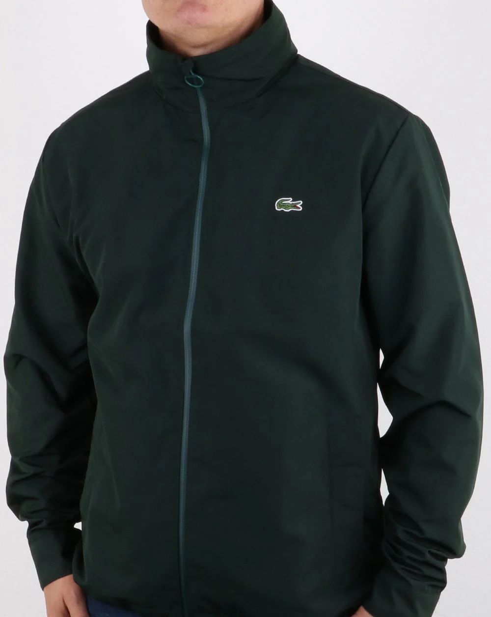 Lacoste Jacket Concealed Hood Deep Green