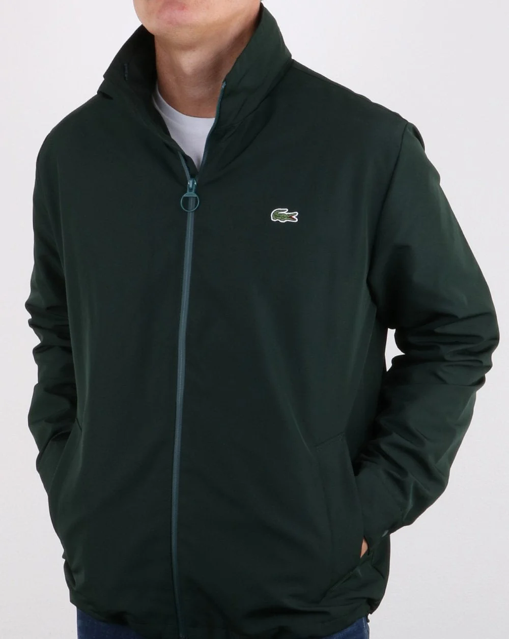 Lacoste Jacket Concealed Hood Deep Green - Image 2