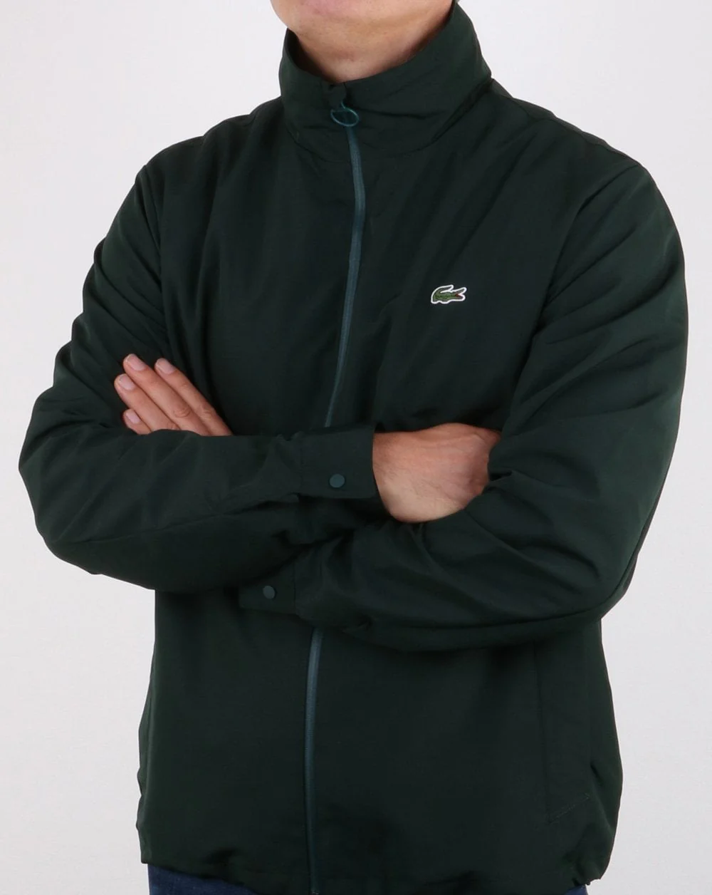 Lacoste Jacket Concealed Hood Deep Green - Image 4