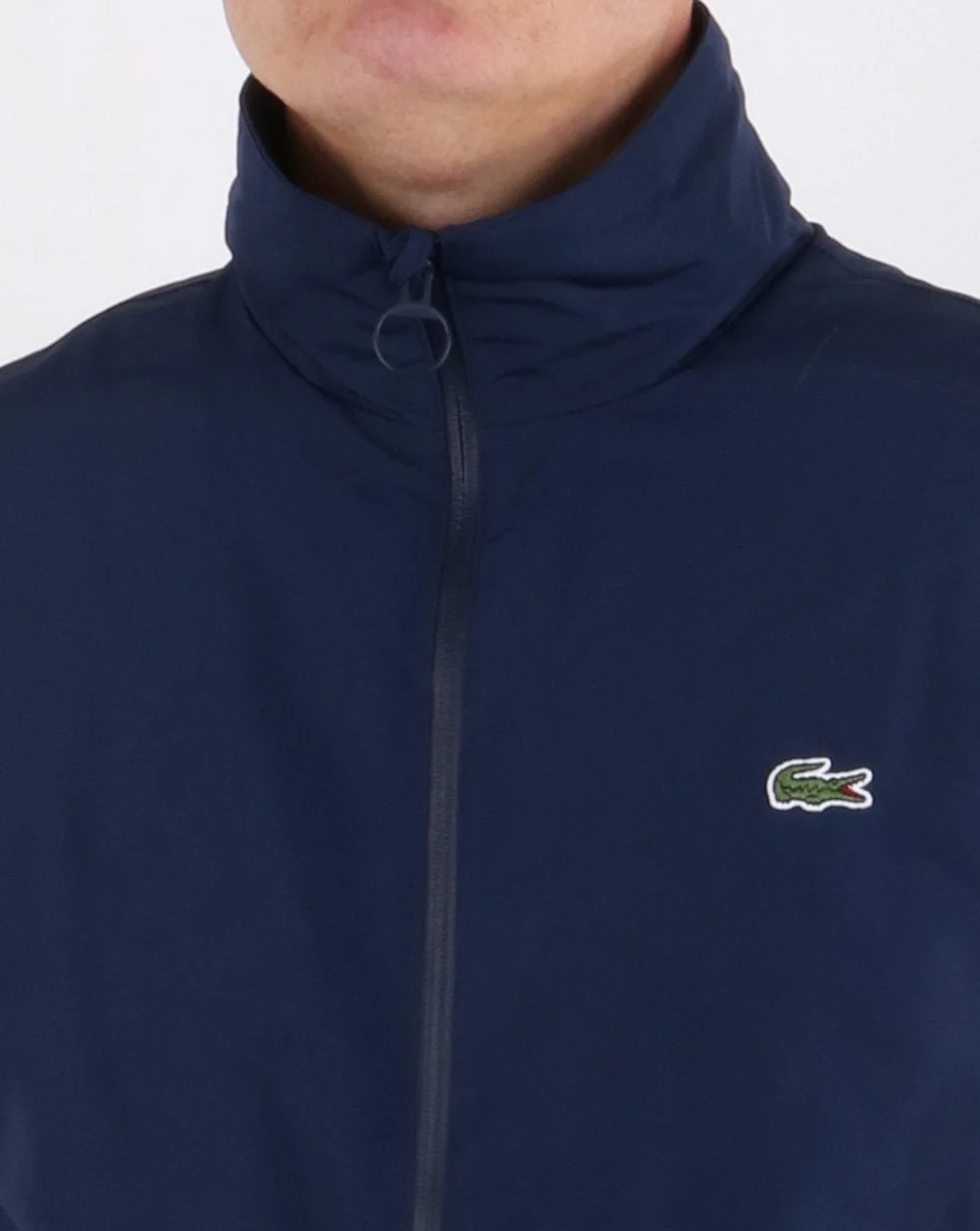 Lacoste Jacket Concealed Hood Navy - Image 2