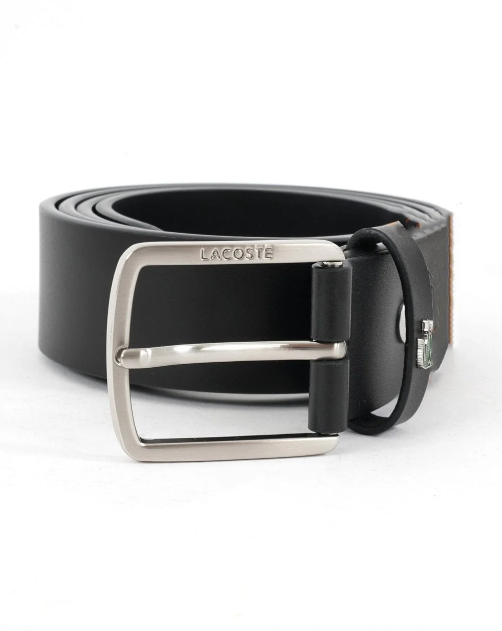 Lacoste Leather Belt Black
