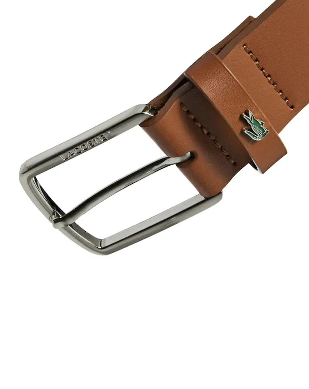 Lacoste Leather Belt Brown - Image 2