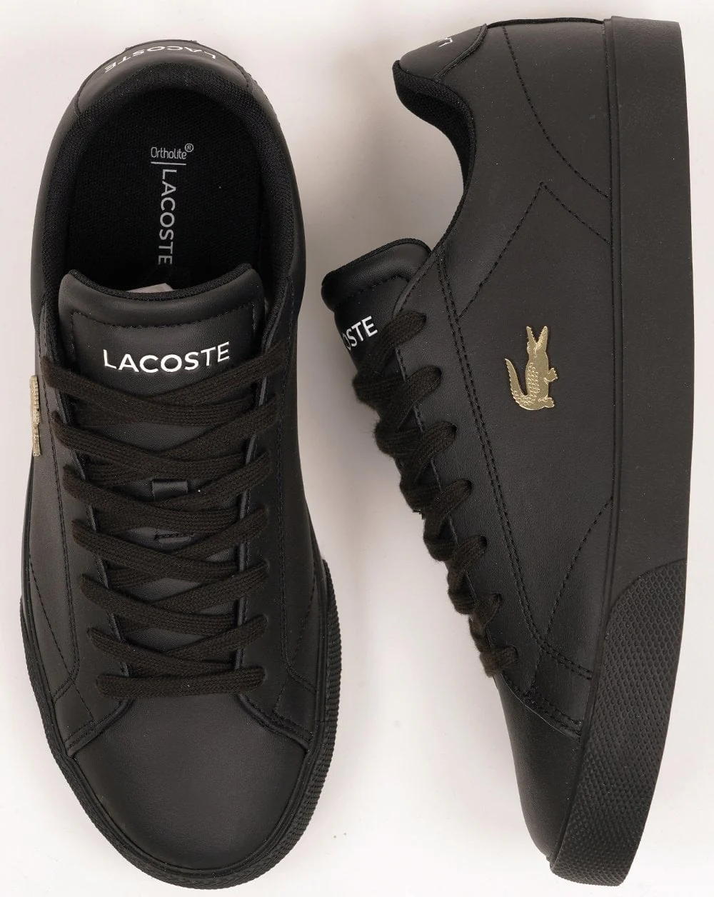 Lacoste Lerond Set Trainers Black/Black - Image 4