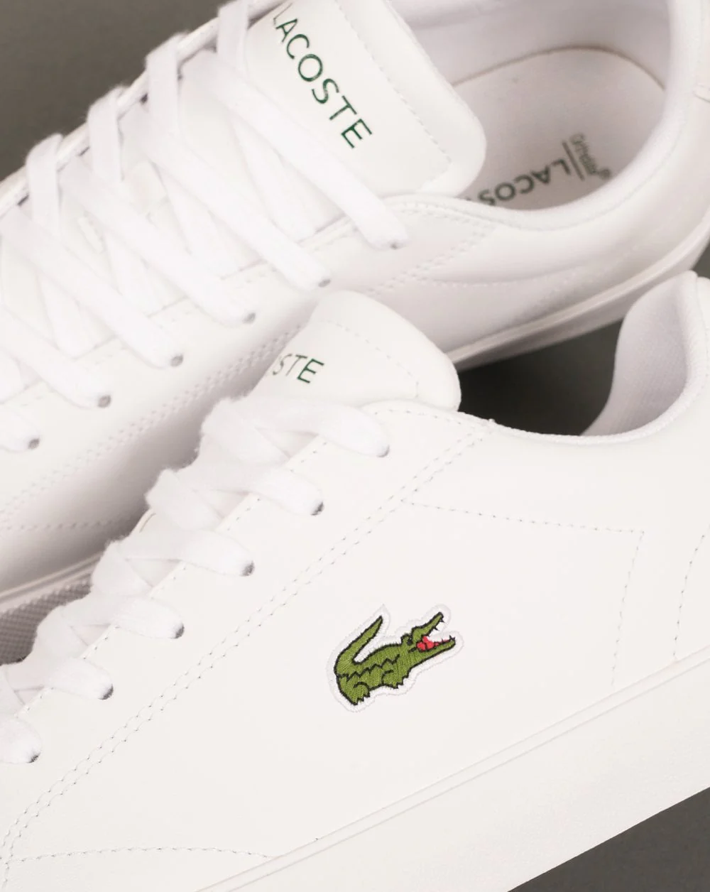 Lacoste Lerond Set Trainers White/White - Image 3