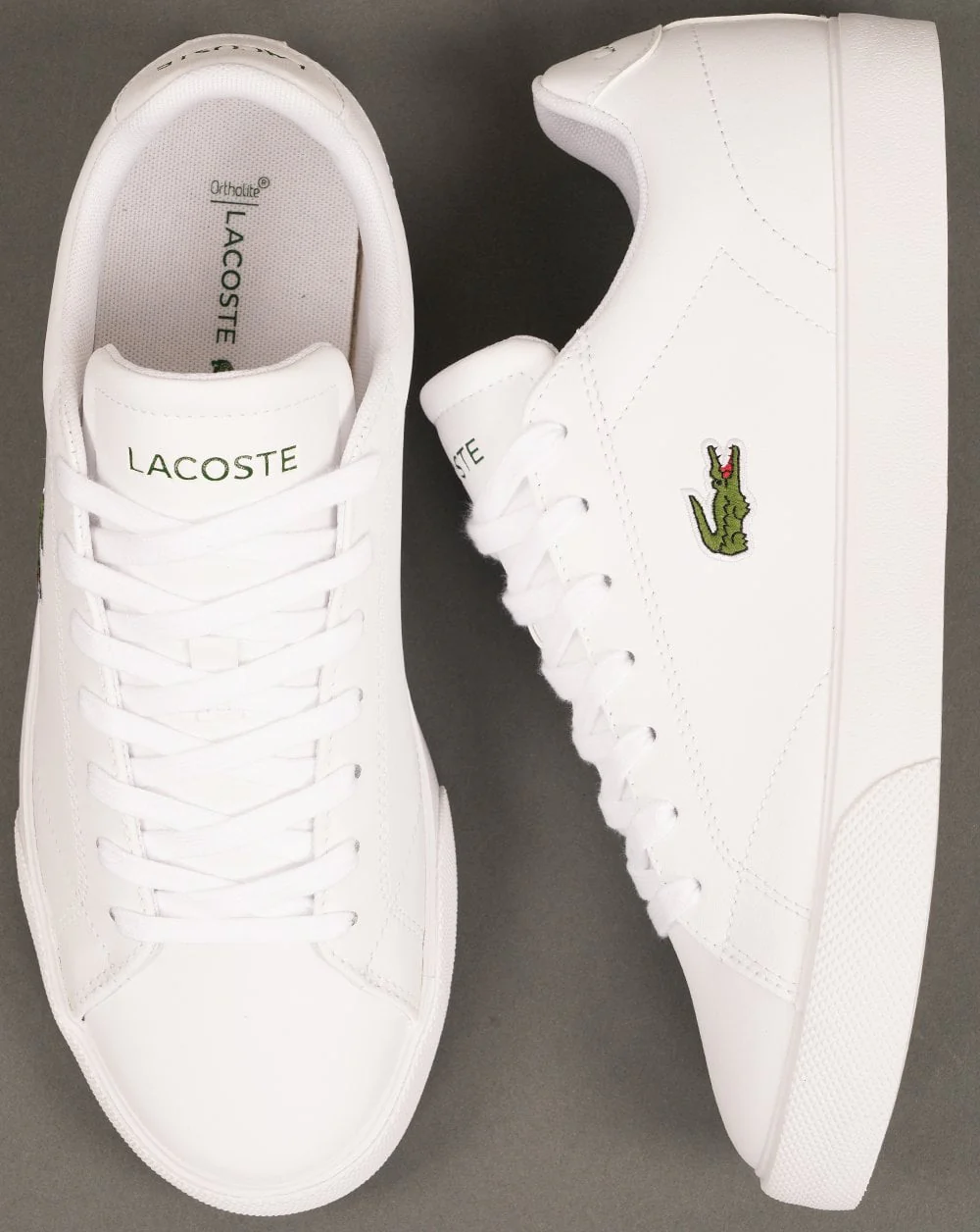 Lacoste Lerond Set Trainers White/White - Image 4