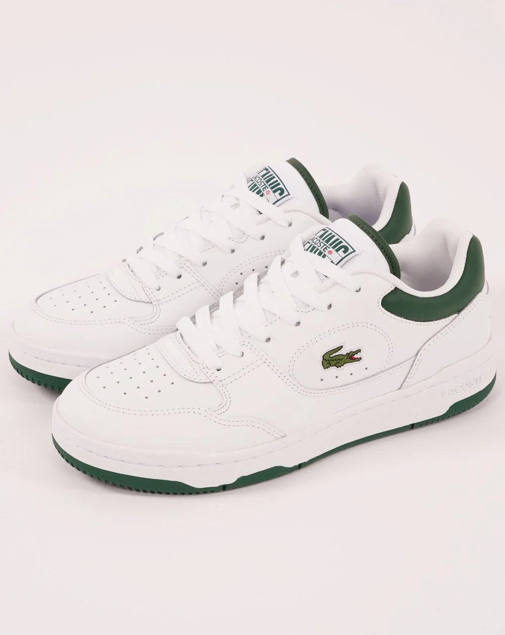 Lacoste Linedrive Trainers White/Dark Green - Image 2