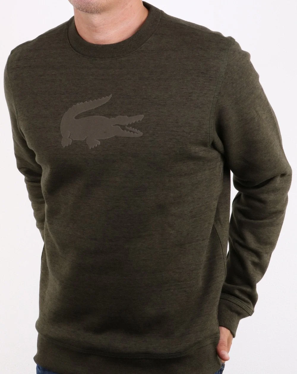 Lacoste Logo Sweatshirt Doormouse Chine - Image 3