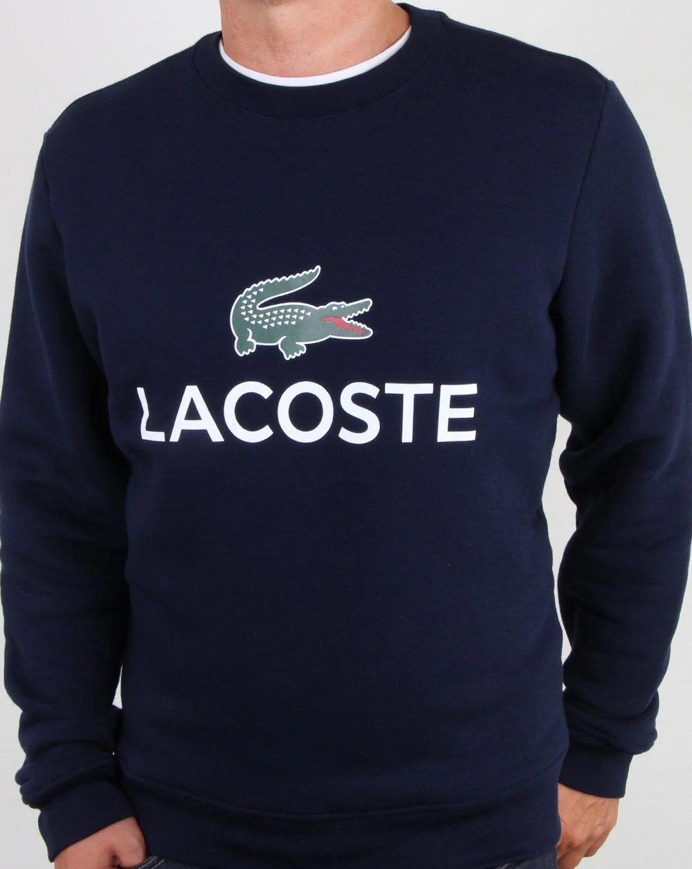 Lacoste Logo Sweatshirt Navy - Image 2