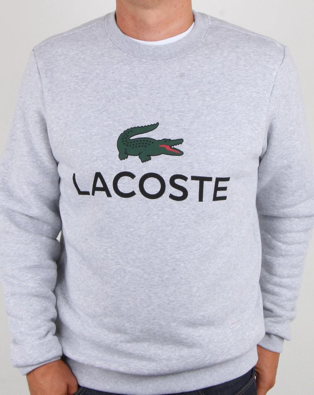 Lacoste Logo Sweatshirt Silver Chine