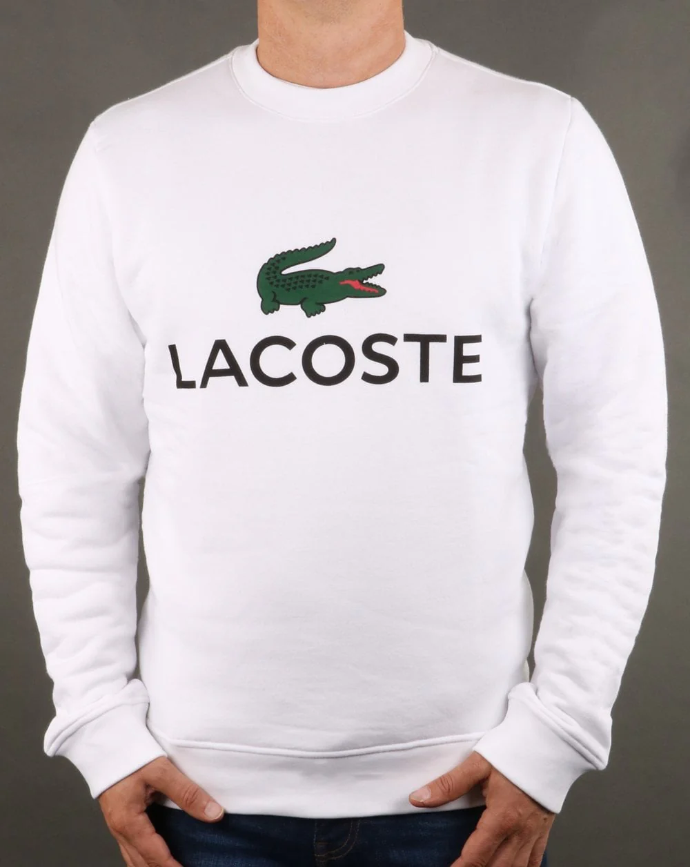Lacoste Logo Sweatshirt White