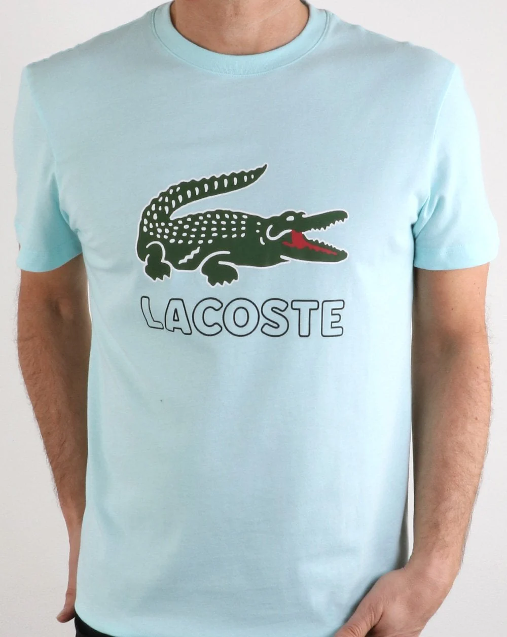 Lacoste Logo T-shirt Aqua Blue - Image 2