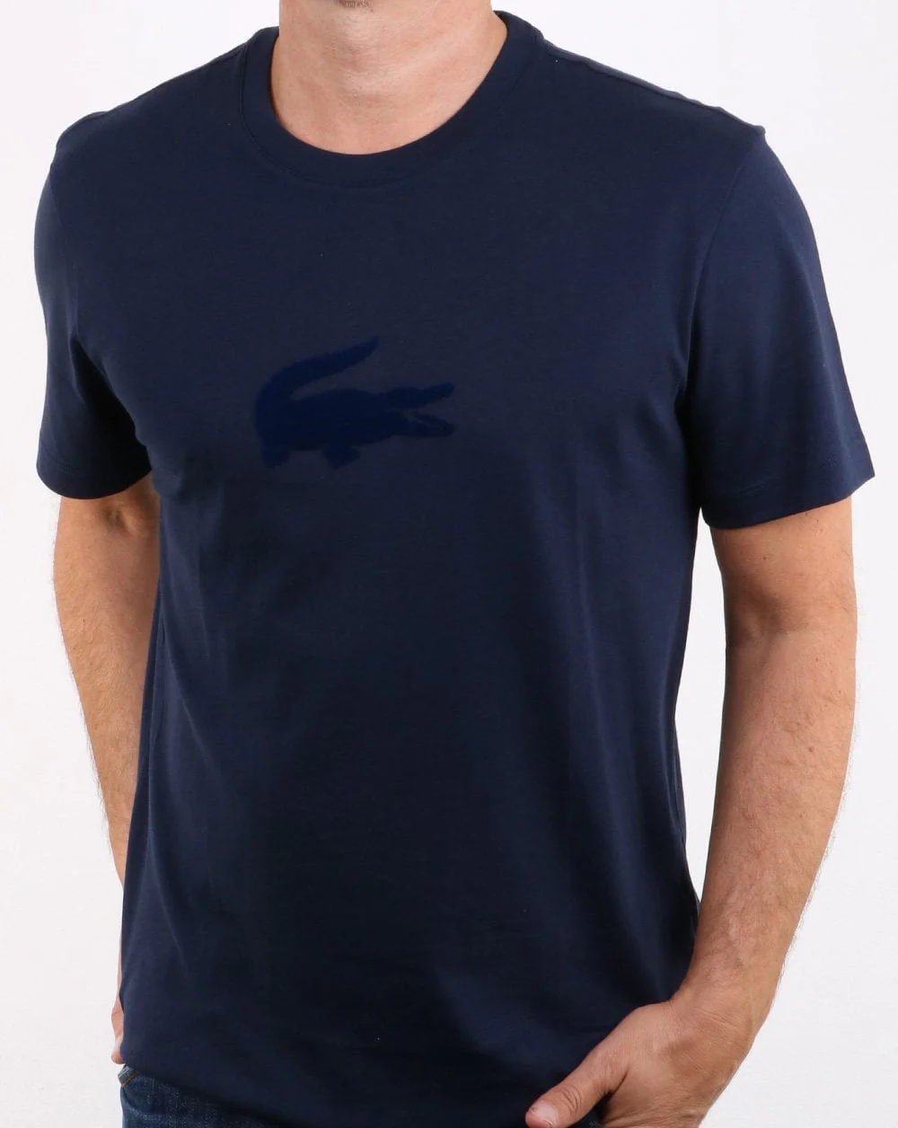 Lacoste Logo T-shirt Navy - Image 2