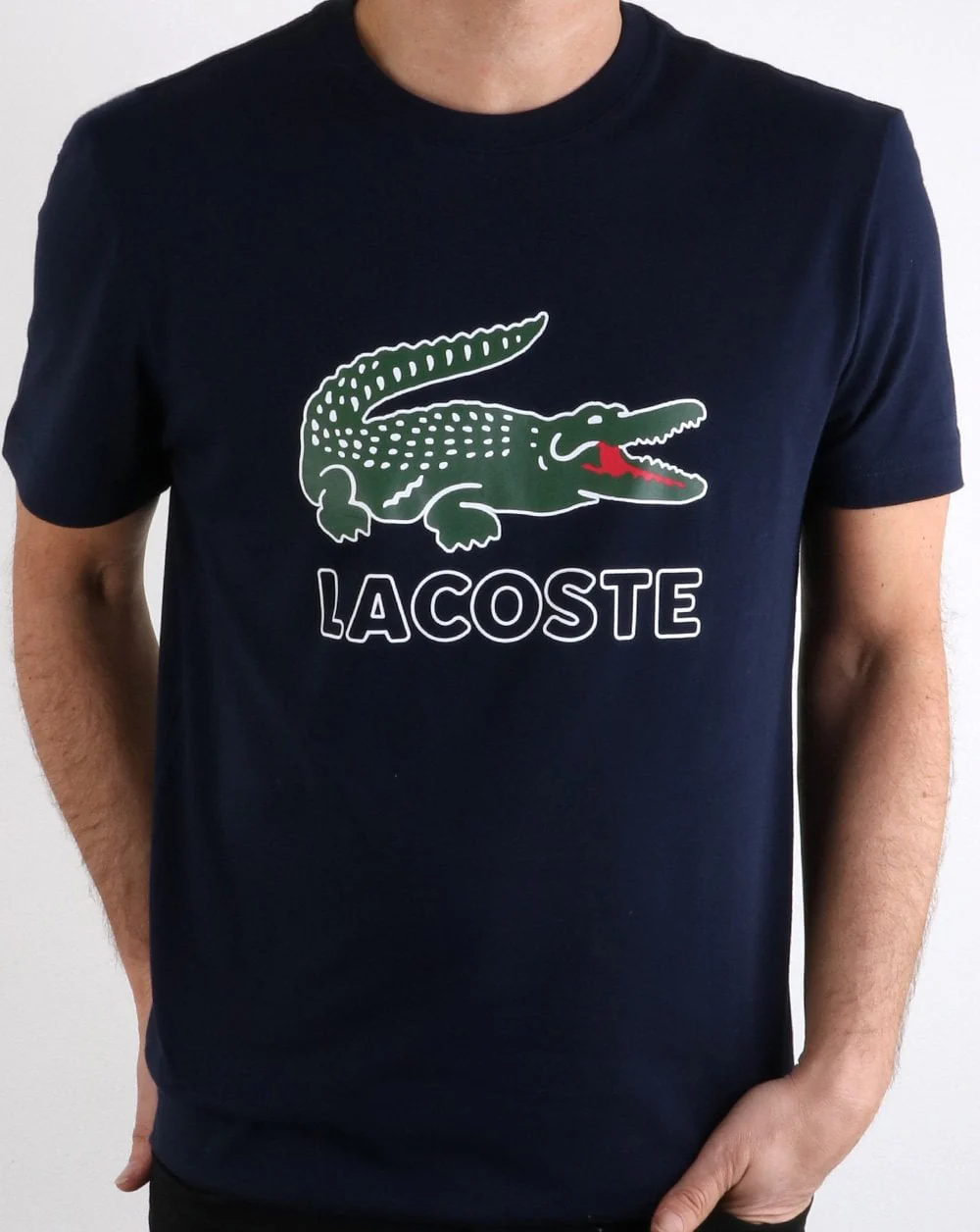 Lacoste Logo T-shirt Navy - Image 2