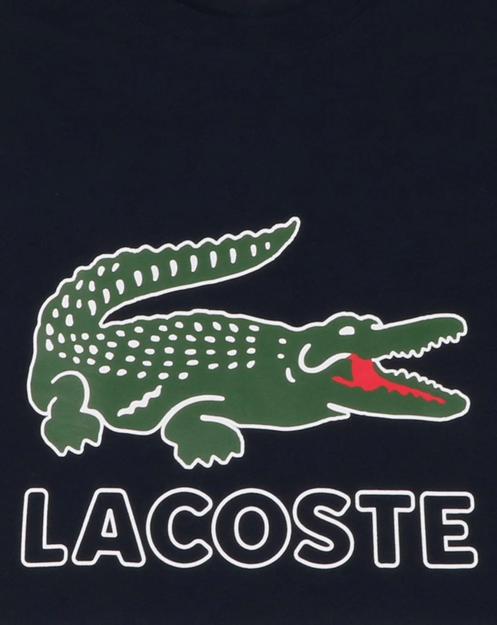 Lacoste Logo T-shirt Navy - Image 3