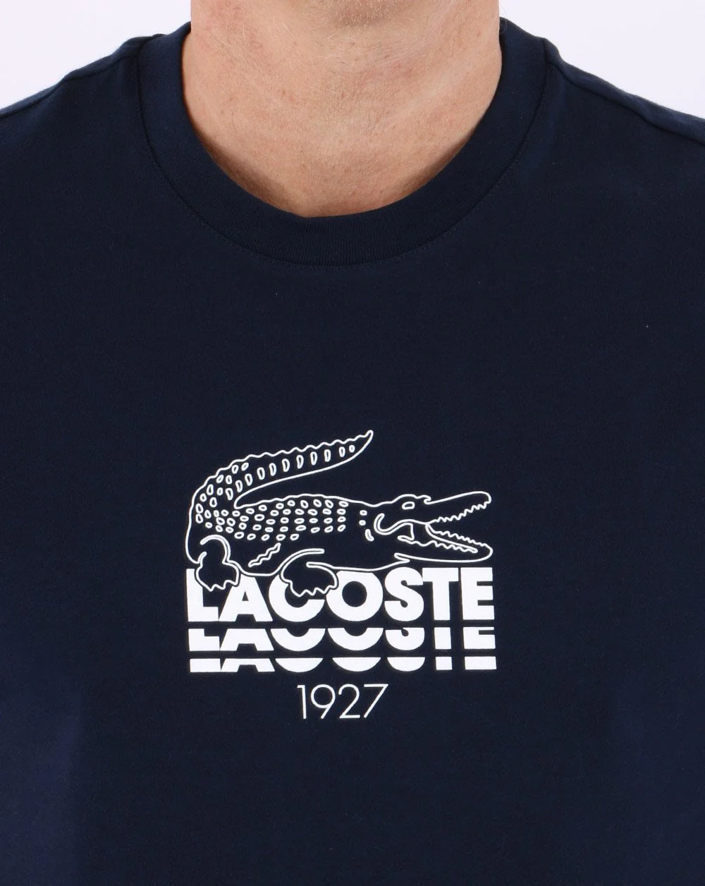 Lacoste Logo T-shirt Navy - Image 2