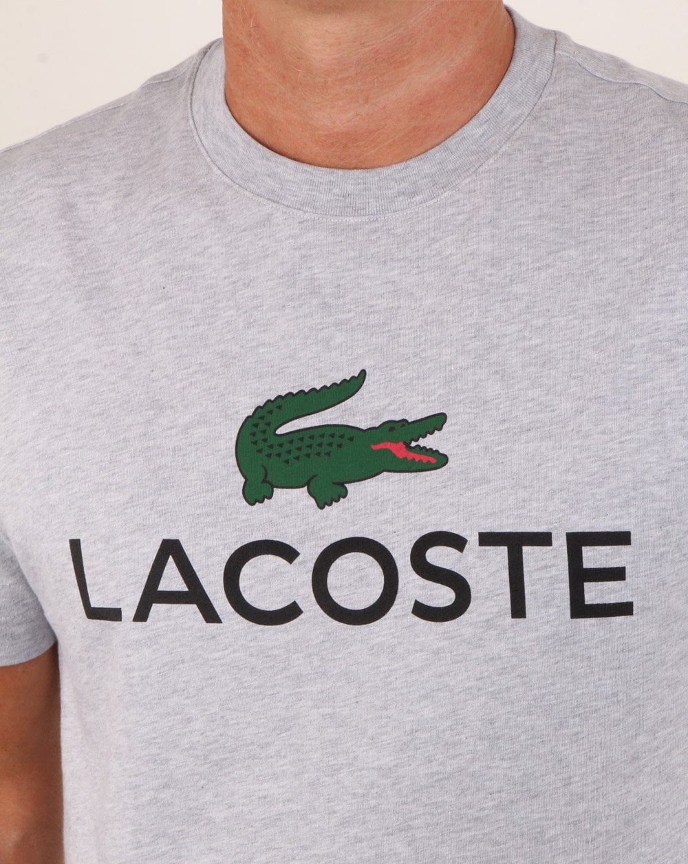 Lacoste Logo T-shirt Silver Chine - Image 2