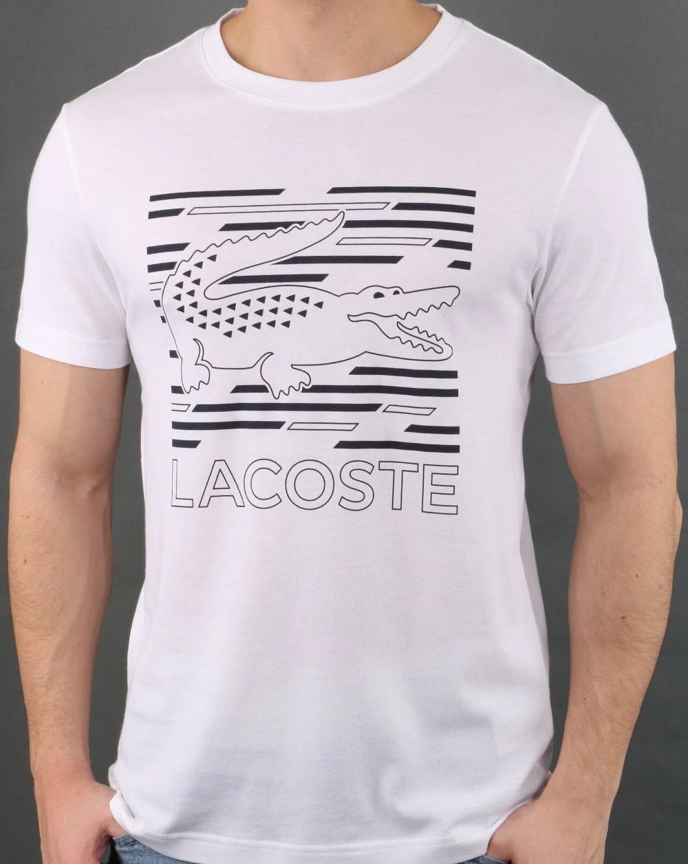 Lacoste Logo T-shirt White/Navy