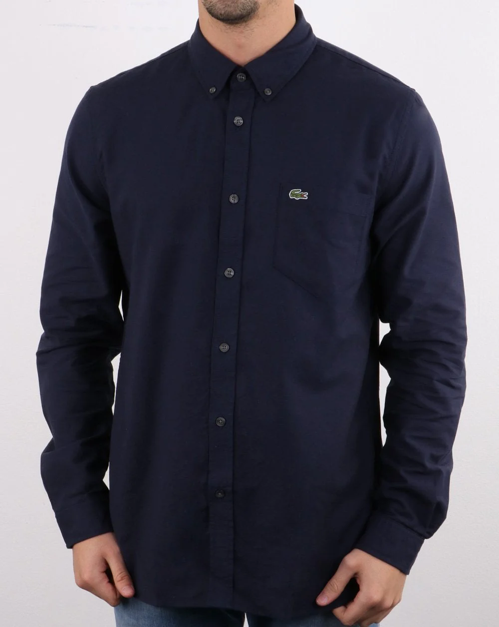 Lacoste Long Sleeve Shirt Dark Navy - Image 3