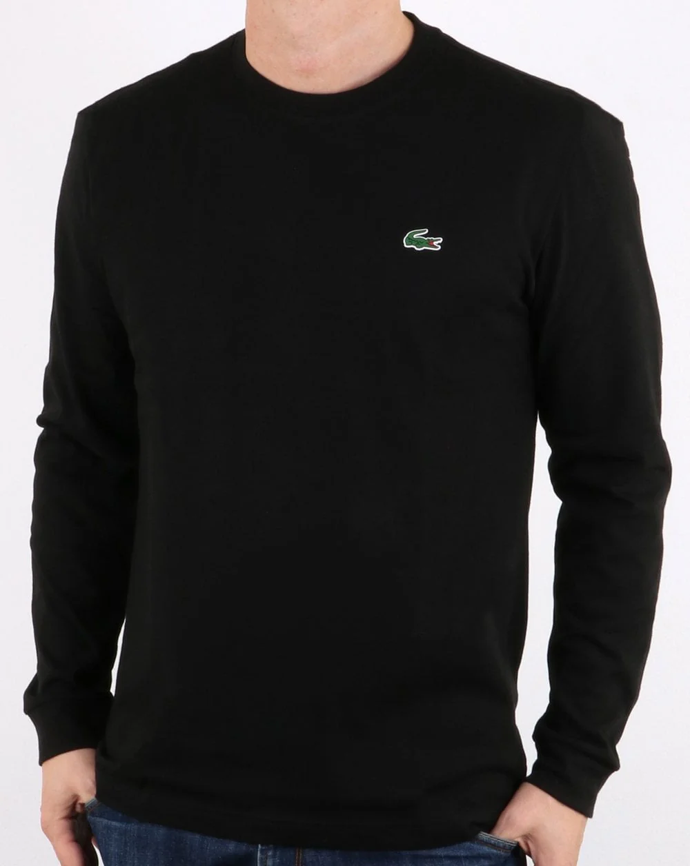 Lacoste Long Sleeve T-Shirt Black - Image 2