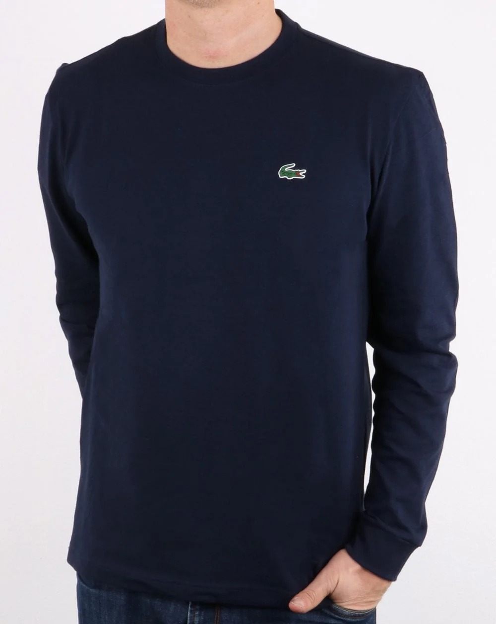 Lacoste Long Sleeve T-shirt Navy - Image 3