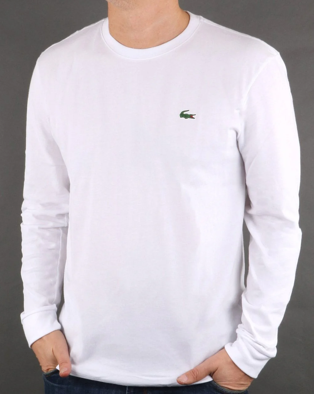 Lacoste Long Sleeve T-shirt White - Image 2