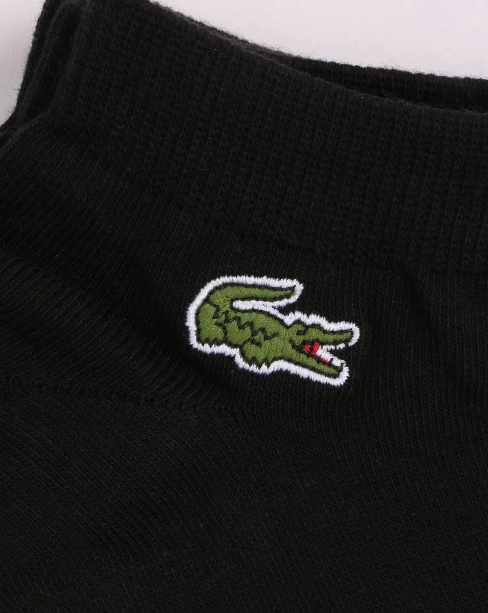 Lacoste Low Cut Socks 3 Pack Black - Image 2