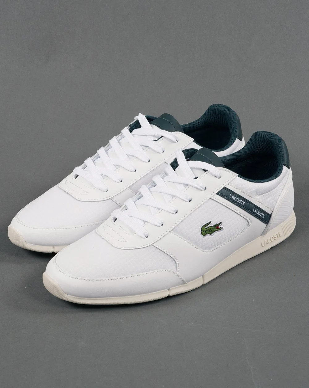 Lacoste Menerva Sport Trainer White/Dark Green - Image 2
