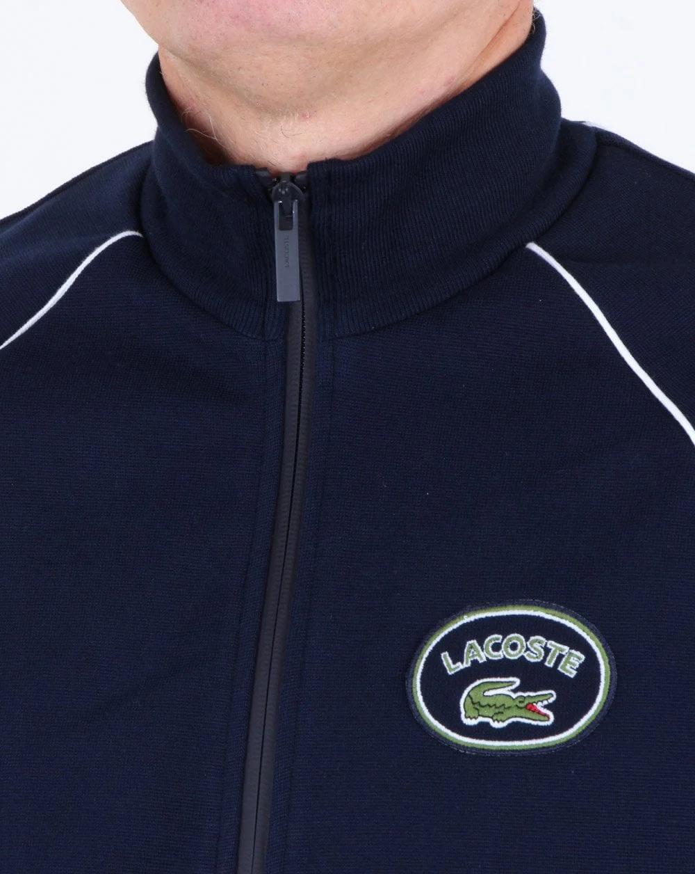Lacoste Milano Cotton vintage Track Top Navy - Image 3