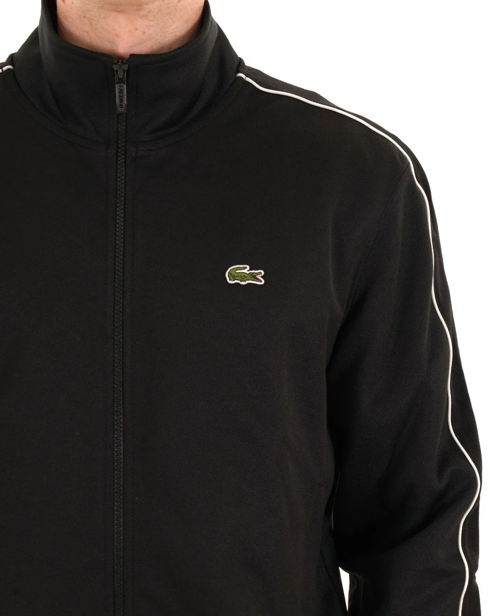 Lacoste Paris Pique Track Top Black - Image 2