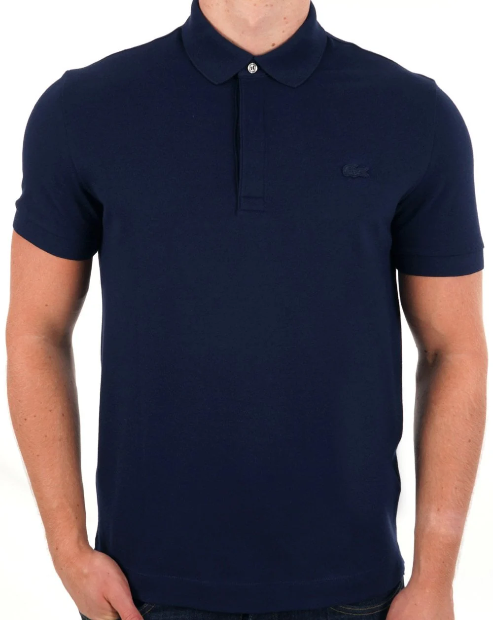 Lacoste Paris Tonal Polo Shirt Navy
