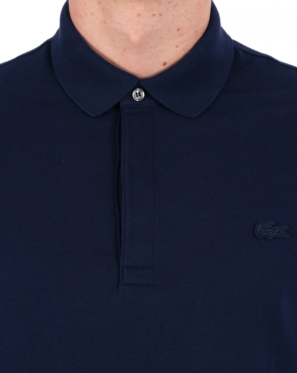 Lacoste Paris Tonal Polo Shirt Navy - Image 2
