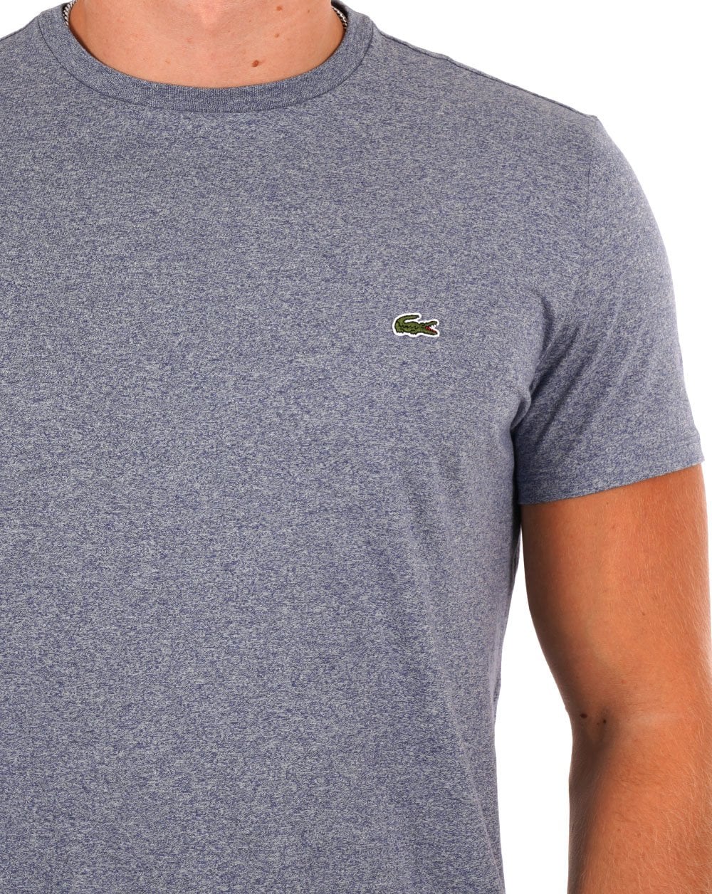 Lacoste Pima Cotton T Shirt Light Indigo Blue - Image 2