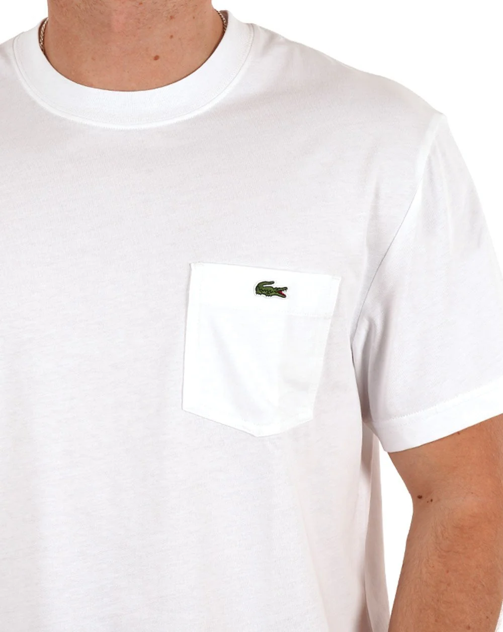 Lacoste Pocket T Shirt White - Image 2
