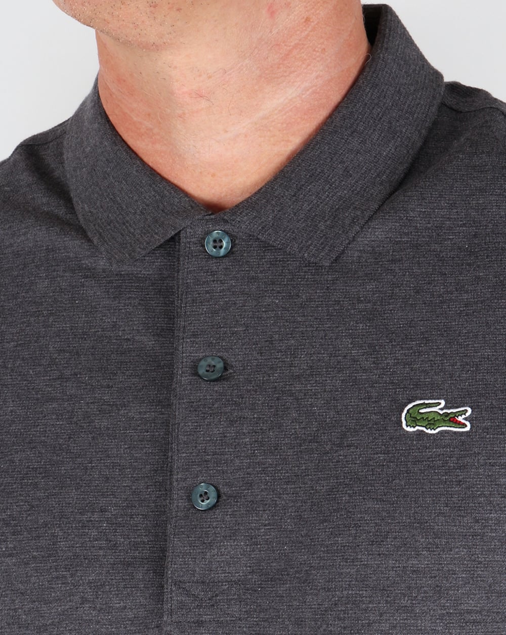 Lacoste Polo Shirt Dark Grey - Image 2