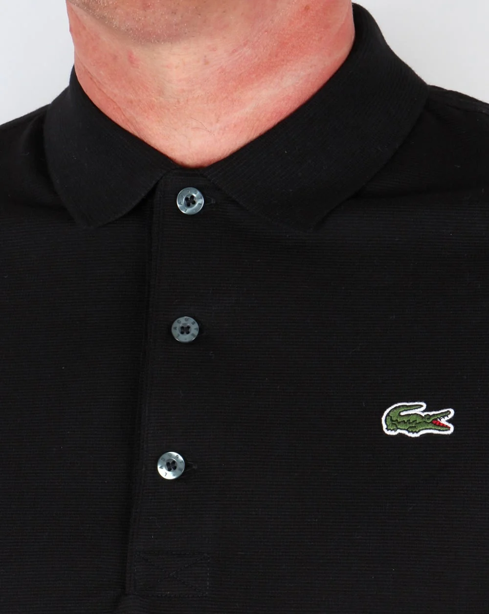 Lacoste Polo Shirt in Black - Image 2