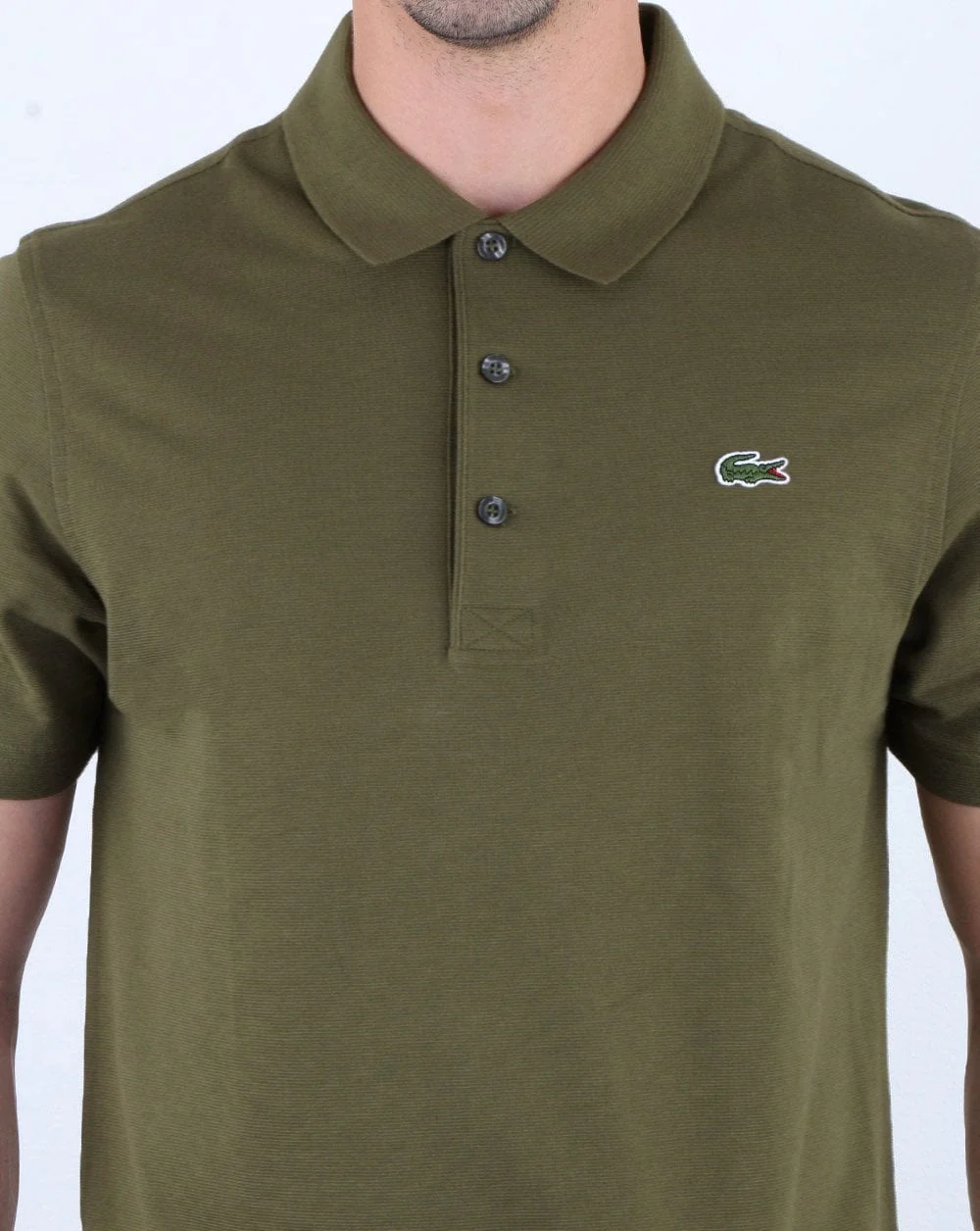 Lacoste Polo Shirt Khaki Green - Image 4