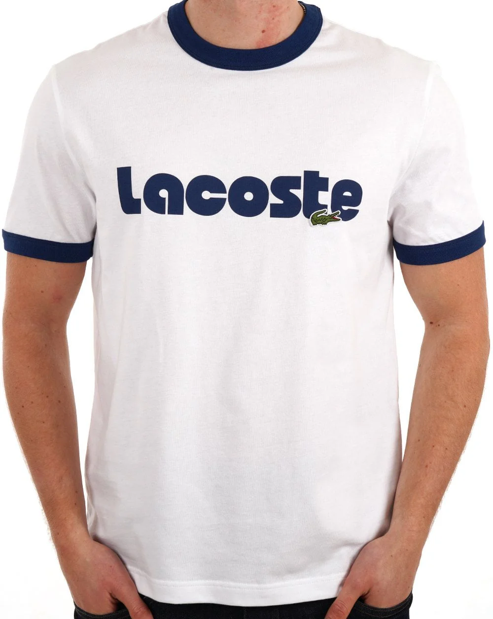 Lacoste Printed Logo T-shirt White/Blue