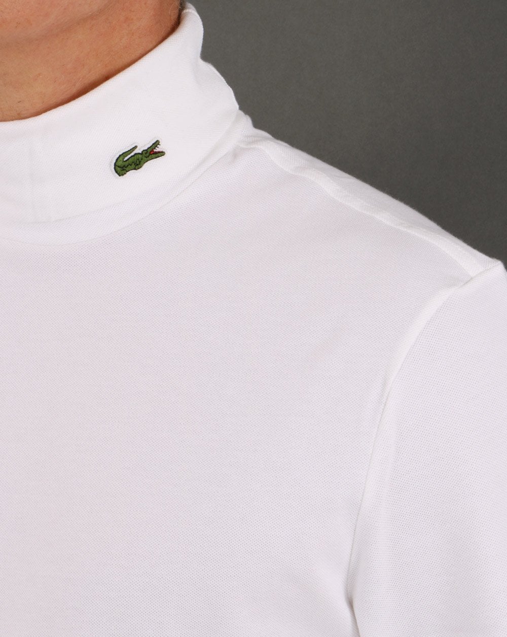 Lacoste Roll Neck White - Image 2