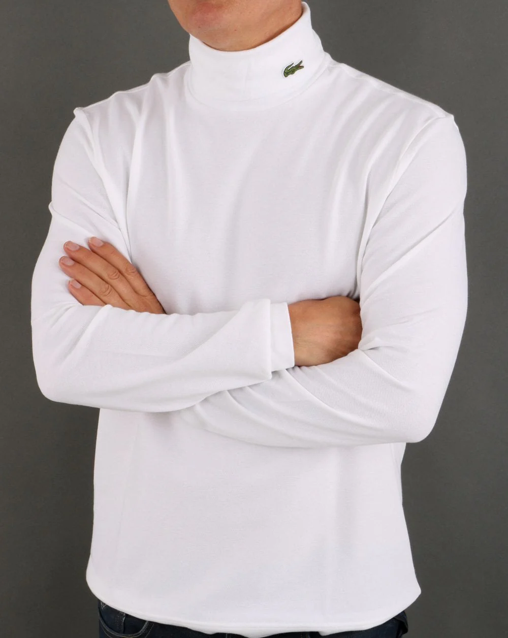 Lacoste Roll Neck White - Image 3